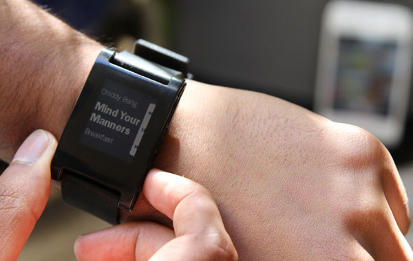 The Pebble watch