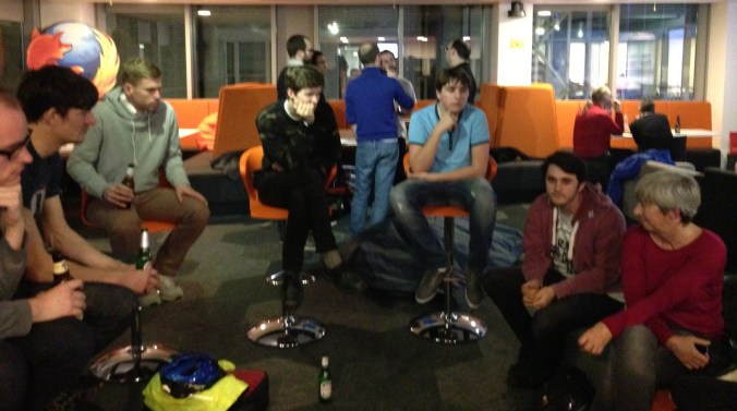 attendees at the first ukvotecamp meetup